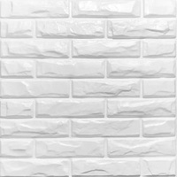 NAYA Panneaux muraux 3D modernes étanches à l'humidité Matériau PVC 50*50cm Panneau mural tridimensionnel