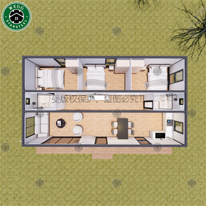 บ้านคอนเทนเนอร์สำเร็จรูปขนาด 40 ฟุต แบบขยายได้ ขายส่งจากโรงงาน บ้านคอนเทนเนอร์สำหรับขนส่งที่แข็งแรงทนทาน - Product Image 6