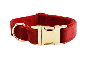 マルチカラーのカスタマイズ可能なベルベット製犬用首輪 XS-XL レーザー彫刻ペットネックレス 調整可能で耐久性のある犬用リードアクセサリー - Product Image 3