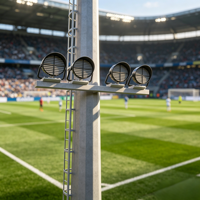 Projecteur LED haute puissance 1000W pour stade sportif, éclairage extérieur pour terrain de football et aire de jeux, portée 30m, pour mât haut