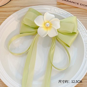 Ensemble de pinces à cheveux Princesse Plumeria, accessoires floraux pour cheveux, pinces latérales pour franges, pinces frontales pour filles, pour photos de plage et coiffures. - Product Image 2