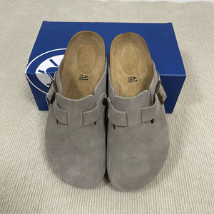 Birkenstocks, zuecos de corcho de cuero auténtico para <span class=keywords><strong>mujer</strong></span>, zapatillas cómodas de invierno Eva, <span class=keywords><strong>plataforma</strong></span> resistente con amortiguación de Punta cerrada - Product Image 5