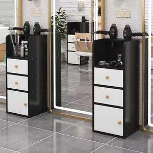 Carrito de Salón Moderno de Madera Blanca con 3 Cajones, Venta al por Mayor para el Hogar, Hotel, Salón de Belleza, Peluquería, Sala de Estar - Product Image 2