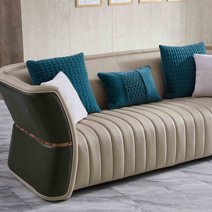 Set di <span class=keywords><strong>Divani</strong></span> Reclinabili di Lusso, Arredamento per Soggiorno, Divano Componibile Moderno <span class=keywords><strong>in</strong></span> Pelle - Product Image 3