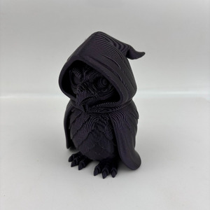 Adorno de Búho Impreso en 3D con Diseño Moderno de Mediados de Siglo, Tema de Graduación y Bautismo, Aspecto Oscuro - Product Image 3