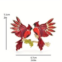 Broches et badges vintage en cristal au design classique pour femmes et hommes, épingles en émail à l'effigie d'animaux