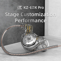 KZ EDX PRO Hifi Bass In-Ear Headset Headphone Olahraga Berkabel Audifonos Fone De Ouvido Auriculares KZ EDX PRO Earphone Earbuds