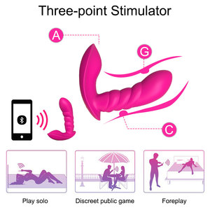 Vibrateur de culotte YPM APP Control avec <span class=keywords><strong>gode</strong></span>, chargeur magnétique, portable, jouets sexuels, jouet sexuel pour femme, point G - Product Image 6
