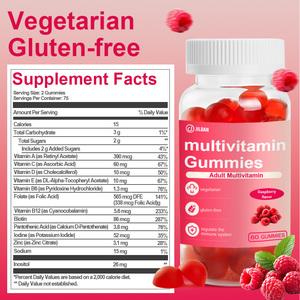 Gomitas Multivitamínicas <span class=keywords><strong>con</strong></span> Creatina, Nutrición y Energía Diaria, Suplemento Multivitamínico Vegetariano para la Salud en General - Product Image 2