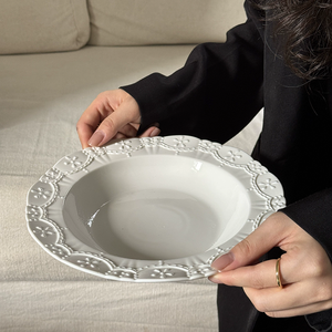 <span class=keywords><strong>Assiette</strong></span> de petit-déjeuner à <span class=keywords><strong>dessert</strong></span> Sense en céramique à relief lourd français <span class=keywords><strong>original</strong></span> - Product Image 3