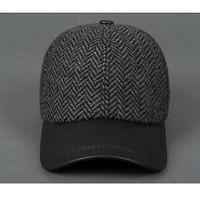 Gorra de béisbol de cuero de 6 paneles de alta calidad personalizada gorra de béisbol de lujo para adultos al por mayor