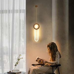 Modern Minimalist Wall Lamp Led <b>Light</b> E27 Switch Control For Bedroom <b>Corridor</b> Hotel Lobby Lighting - Product Image 2