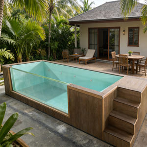 Piscina de Madera Anticorrosiva para Resorts y Patios Privados, con Opciones de Personalización - Product Image 4