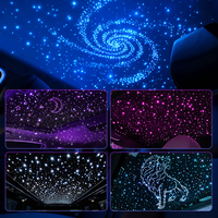Kit de plafond Starlight RGB en fibre optique 0,5 mm, 100 bandes, éclairage d'ambiance LED pour toit de voiture, contrôle par application, fibre optique pour accessoires intérieurs de voiture
