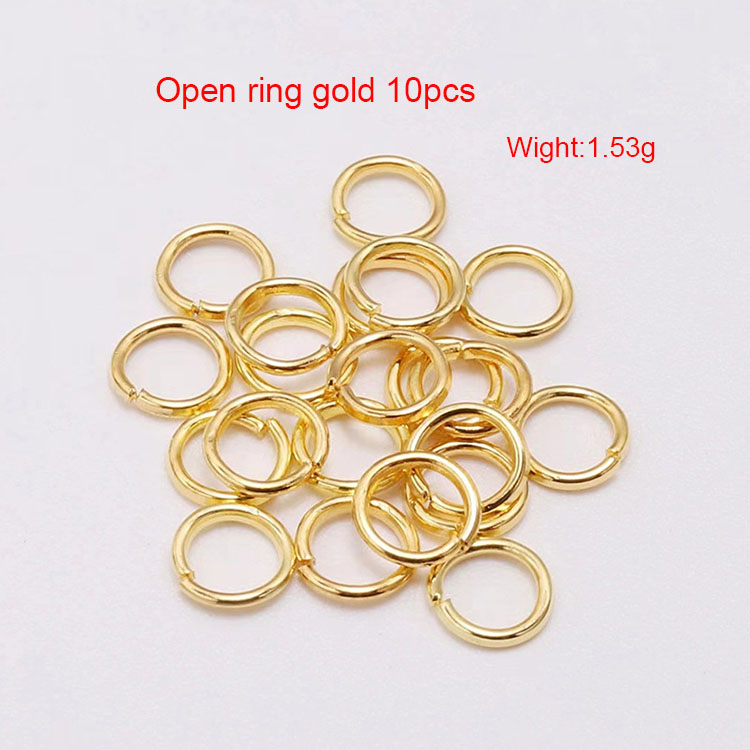 Bague ouverte or 10pcs