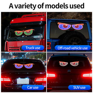 New 12V xe mắt quỷ dẫn thiên thần mắt quỷ Đèn pha Bảng điều khiển ma trận nhấp nháy cảnh báo Ánh Sáng IP65 không thấm nước USB cắm tự động bên ngoài - Product Image 3