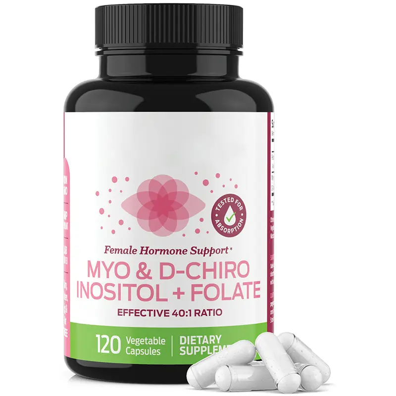 Bổ sung chế độ ăn uống viên nang thuần chay thuốc viên nang myo-inositol d-chiro Inositol