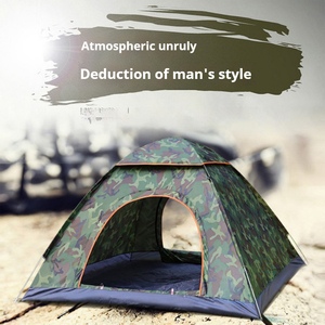 Tente de <span class=keywords><strong>camping</strong></span> pliable entièrement automatique pour 3-4 personnes, ouverture rapide, tissu Oxford imperméable 1000 mm, équipement de plage toutes saisons - Product Image 2