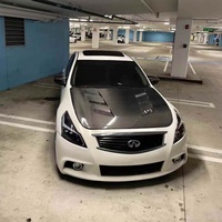Pour Infiniti G37 4 portes (berline uniquement) Capot avant en fibre de carbone style YT