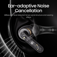 Écouteurs sans fil ANC ENC, écouteurs à réduction de bruit active, casque de jeu sans fil, écouteurs intra-auriculaires, fone de ouvido