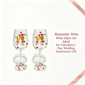 Copas de <span class=keywords><strong>Vino</strong></span> de Cristal sin Plomo de 440 ml, con Tallo Largo, Alta Transparencia, Diseño Romántico de Corazón Dibujado a Mano, para Bodas y San Valentín - Product Image 6