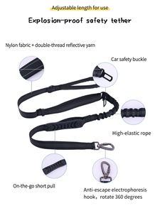 Correa <span class=keywords><strong>de</strong></span> Nailon Reflectante con Absorción <span class=keywords><strong>de</strong></span> Impactos <span class=keywords><strong>para</strong></span> <span class=keywords><strong>Perros</strong></span>, con Hebilla <span class=keywords><strong>de</strong></span> <span class=keywords><strong>Seguridad</strong></span> <span class=keywords><strong>para</strong></span> Automóvil, Correa <span class=keywords><strong>de</strong></span> Moda Fácil <span class=keywords><strong>de</strong></span> Usar, Accesorios <span class=keywords><strong>para</strong></span> Mascotas - Product Image 4