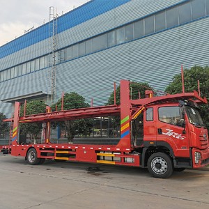 FAW Double Deck Flatbed Car Carrier Truck Wheel Lift Flat <b>Bed</b> Car Hauler Car Carrier Road Recovery Rollback Tow Truck - Product Image 5