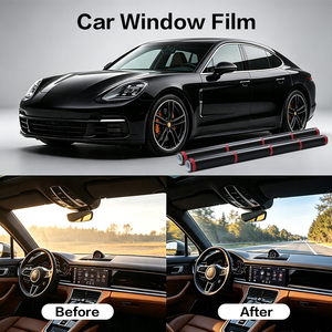 Film teinté céramique auto-adhésif amovible pour vitres de véhicules, isolation thermique et protection de la vie privée, noir intense, les plus vendus (5%, 15%, 35%) - Product Image 4