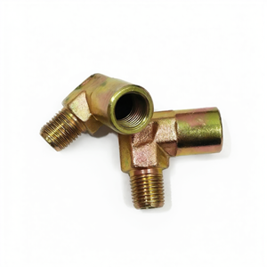 Raccord de tuyauterie hydraulique, coudé à 90 degrés, adaptateur à filetage mâle, haute pression, en acier au carbone, pour tuyau d'huile - Product Image 1