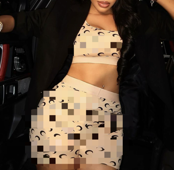 Completo gilet beige