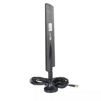 Antenne 4G LTE 5G à gain élevé 698-2700 MHz omnidirectionnelle en caoutchouc avec base magnétique SMA mâle pour routeur cellulaire