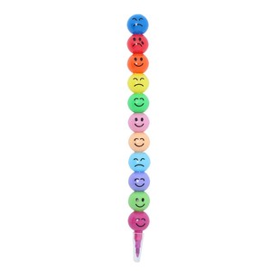 12 Crayons de <span class=keywords><strong>visage</strong></span> heureux et stylo Graffiti d'expression drôle outils et jouets de dessin d'étudiant en plastique pour enfants - Product Image 2