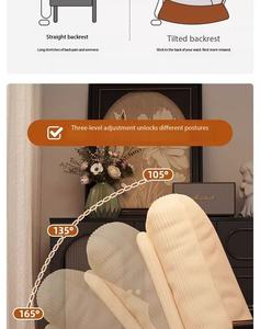 Fauteuil à bascule <span class=keywords><strong>moderne</strong></span> en velours côtelé, <span class=keywords><strong>chaise</strong></span> à bascule rembourrée et confortable avec poche, <span class=keywords><strong>chaise</strong></span> longue stable pour salon, chambre à coucher, détente - Product Image 6