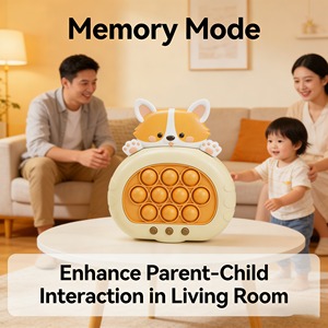 Macchina da <span class=keywords><strong>gioco</strong></span> educativa Quick Push <span class=keywords><strong>Pop</strong></span> <span class=keywords><strong>IT</strong></span> con 6 stili, 645 livelli, luci e suoni, <span class=keywords><strong>gioco</strong></span> di battaglia per 2 giocatori, giocattolo antistress per l'allenamento della reazione dei bambini - Product Image 3