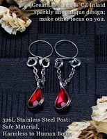 Design populaire en acier inoxydable titane clip sur anneaux de mamelon non piercing bijoux de corps piercing
