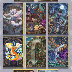 YQ Supplier Artist Custom Comic Eif Baby Carte Collezionabili Fantasy e Storie Strane Art Board Pokemoned Booster Box Gioco da Tavolo - Product Image 3
