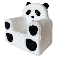 Vente en gros de canapé en mousse pour fauteuil d'enfant en forme de panda berbère Sac de canapé en mousse personnalisé en gros