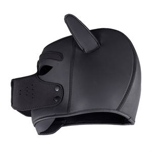 หน้ากากยางรัดศีรษะสุนัข 2 ขนาด สำหรับคอสเพลย์ BDSM  หน้ากากสัตว์  หน้ากากปิดตา  ของเล่นทางเพศสำหรับผู้ใหญ่  เกมทาส - Product Image 6