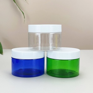 Pot cosmétique rond en PET transparent avec couvercle pour crème corporelle, disponible en 50ml, 100ml, 120ml, 150ml, 200ml, 250ml, 500ml - Product Image 4