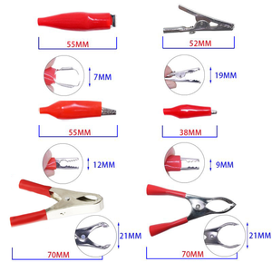 Jialun คลิปจระเข้หุ้มฉนวน28ชิ้นกล่อง PP วัสดุชุบนิกเกิลสำหรับทดสอบการชาร์จขั้วต่อจีบ - Product Image 3