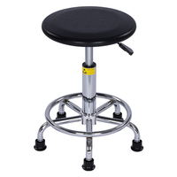 Tabouret de laboratoire, chaise ESD en mousse de polyuréthane avec pivot réglable en hauteur et rond, pour hôpital, laboratoire, école et atelier