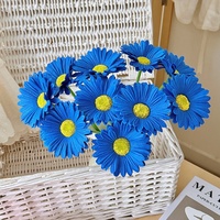 YOPIN-7957 Bunga Krisan Artifisial Grosir Sentuhan Alami Tangkai Tunggal PU Gerbera Daisy untuk Pernikahan Dekorasi Rumah