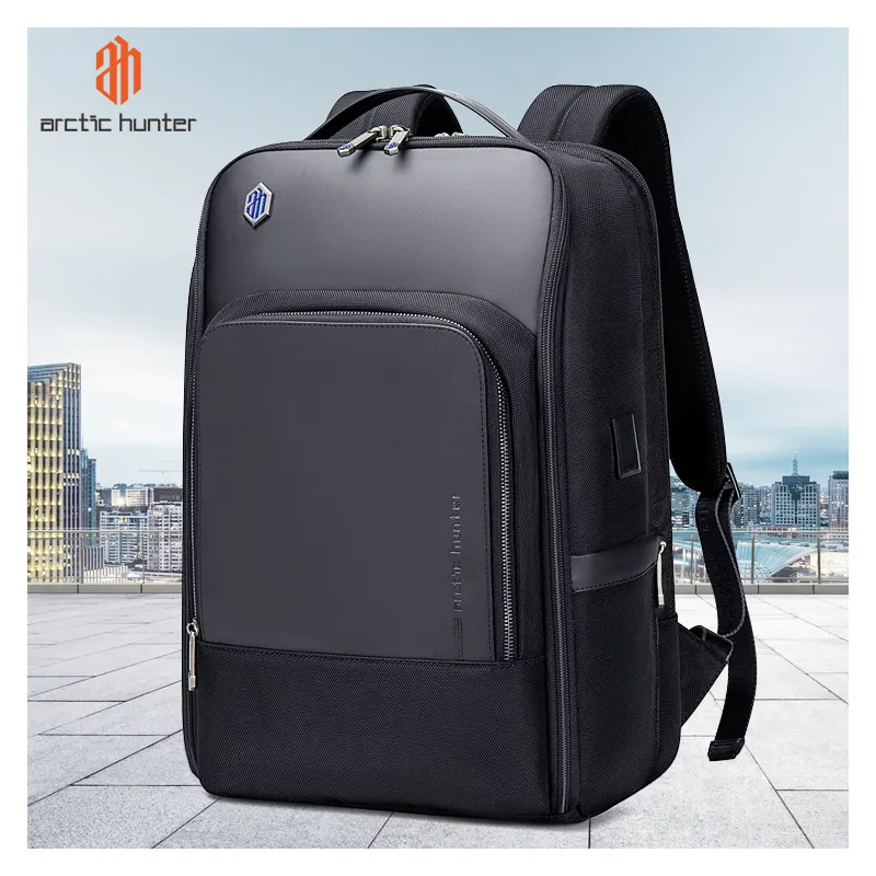 2021 arctic hunter Business BagPack Man Waterproof Microfiber Leather Luxury Backpack Laptop USB Travel Backpack for Men