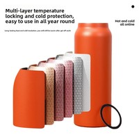 Botol Minum Olahraga dengan Penyangga Ponsel Magnetik 24oz 32oz, Bestseller Lintas Negara, Cangkir Terisolasi Baja Tahan Karat 304/201