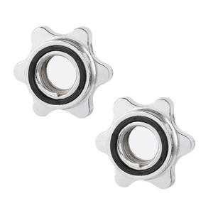 Collar de barra de estrella de bloqueo giratorio de acero de 1 ''de alta calidad para levantamiento de pesas, collares duraderos con mancuernas - Product Image 1