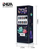 Kiosque de vente de cartes intelligentes DKM avec paiement par code QR et SDK pour les packs mystères, les boîtes surprises, les cartes d'anime et les cartes sportives