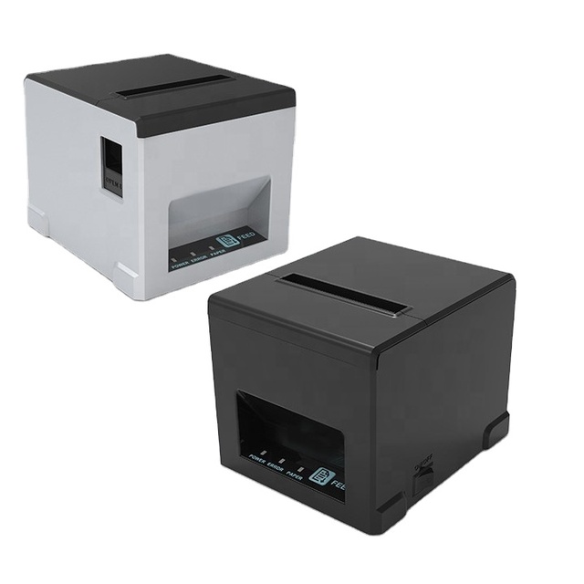 POS-8390 New Arrival 3 Inch 80mm Thermal Receipt Printer 203dpi 250mm/s High Speed Printing USB + RJ45 Interface Auto Cutter