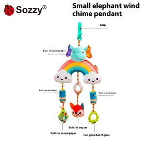 Neonato carillon a vento ciondolo in plastica morbida letto per auto giocattolo per auto arcobaleno educativo - Product Image 6