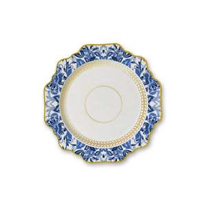 Assiette de bord de tournesol en porcelaine osseuse vintage européenne bleu blanc céramique plat de restaurant ensembles de vaisselle durable pendaison de crémaillère - Product Image 4