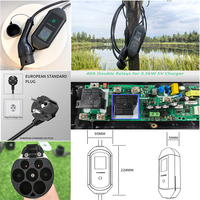 Chargeur de véhicule électrique économique XEVSE 110V-250V pour Nissan Leaf, nouveau modèle portable de niveau 1, 3,5 kW/7 kW, indice de protection IP54, connecteur de type 1, courant réglable